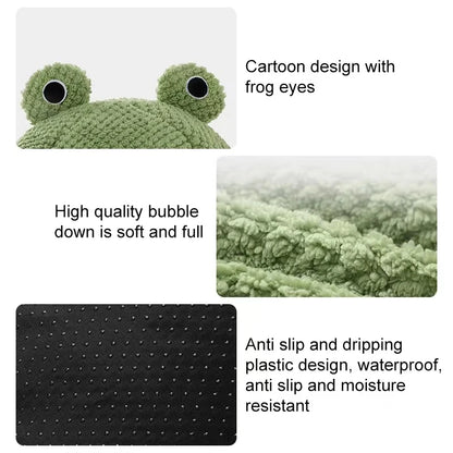 Plush Frog Cat Bed - Purr-fect Picks