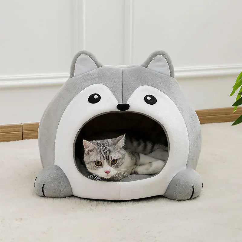 Cute Fluffy Cat Bed