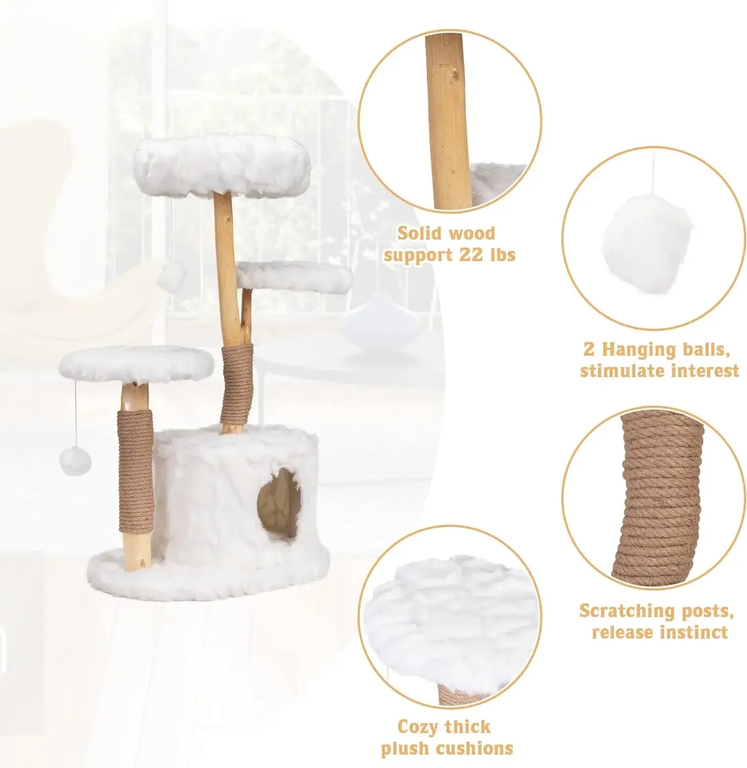 Purrfect Perch Modern Cat Tree - Purr-fect Picks