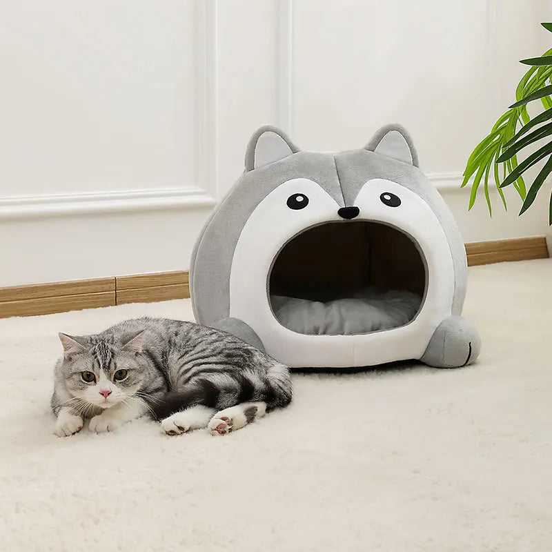 Cute Fluffy Cat Bed