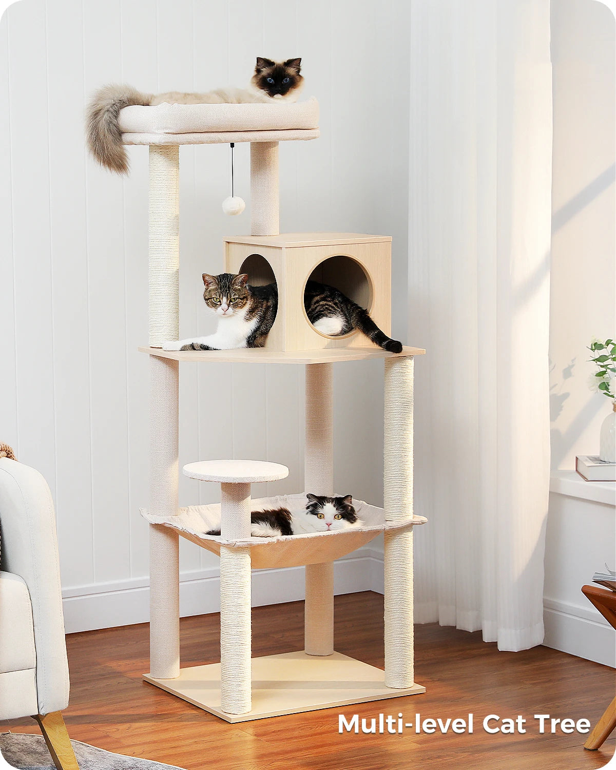 Multi-Level Cat Tree Tower with Condo - Purr-fect Picks