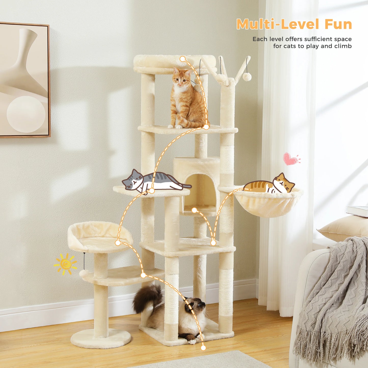 Multi-Level Cactus Cat Tree