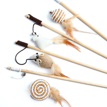 Cat Toy Feather Teaser - Purr-fect Picks