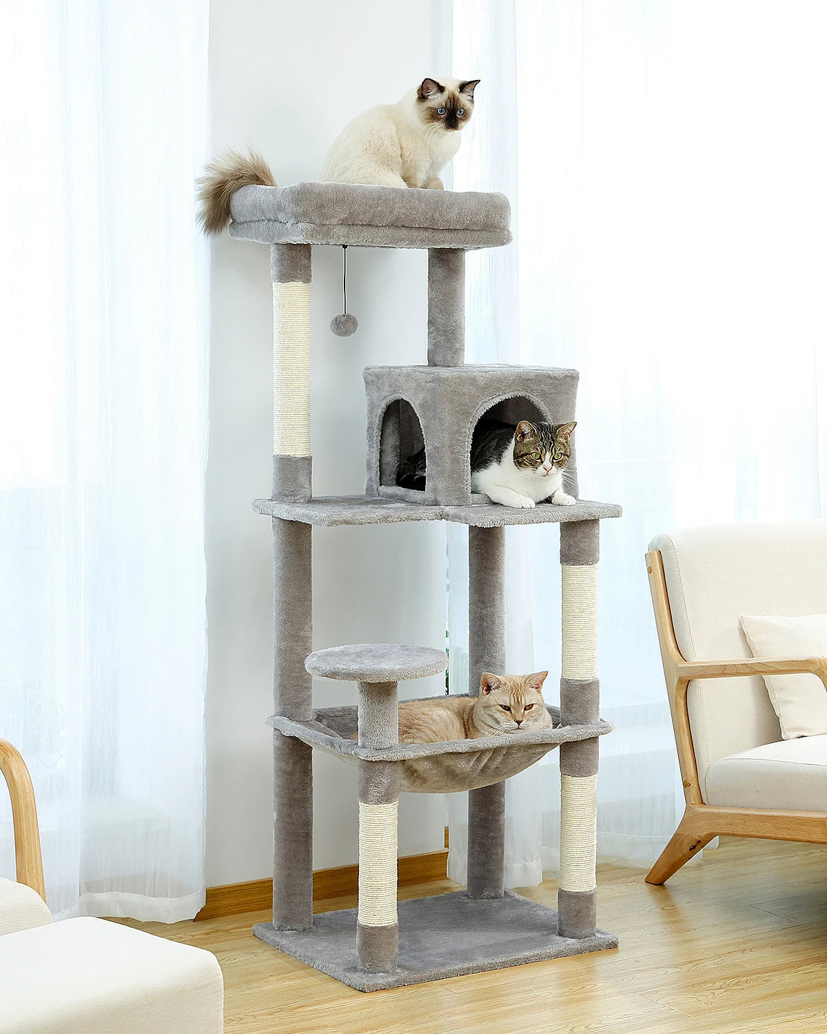 Multi-Level Cat Tree Tower with Condo - Purr-fect Picks