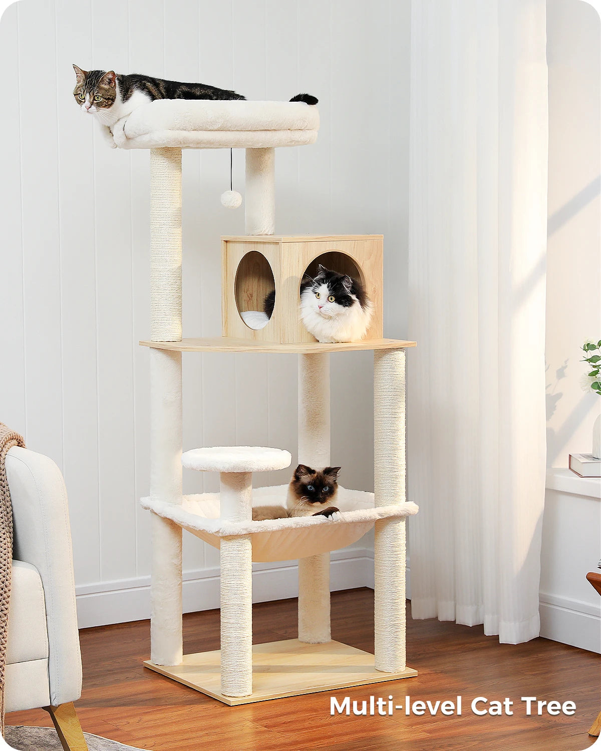 Multi-Level Cat Tree Tower with Condo - Purr-fect Picks