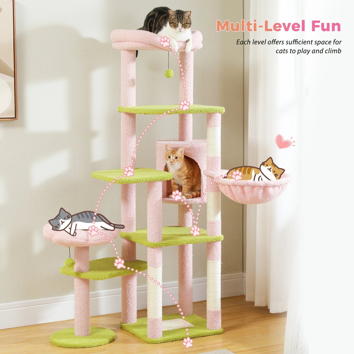 Multi-Level Cactus Cat Tree