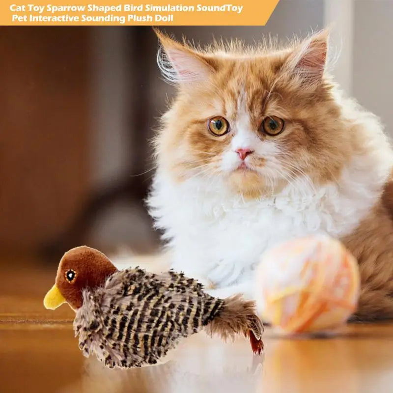 Interactive Cat Toy Bird